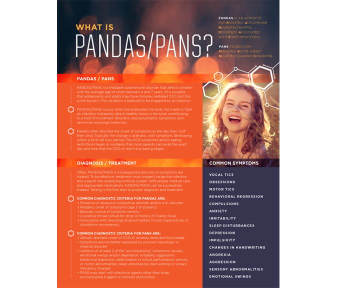 PANS and PANDAS Patient Education Handout